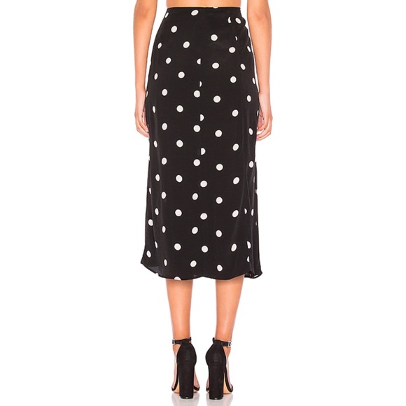 Free People Retro Love Polka Dot Midi Skirt - Picture 3 of 7